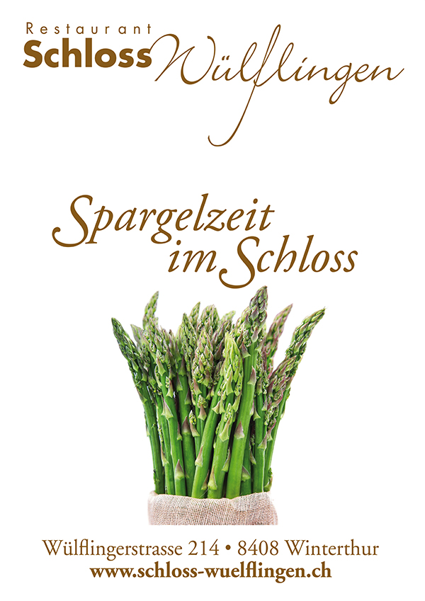 Plakat Schloss Wülflingen Spargel